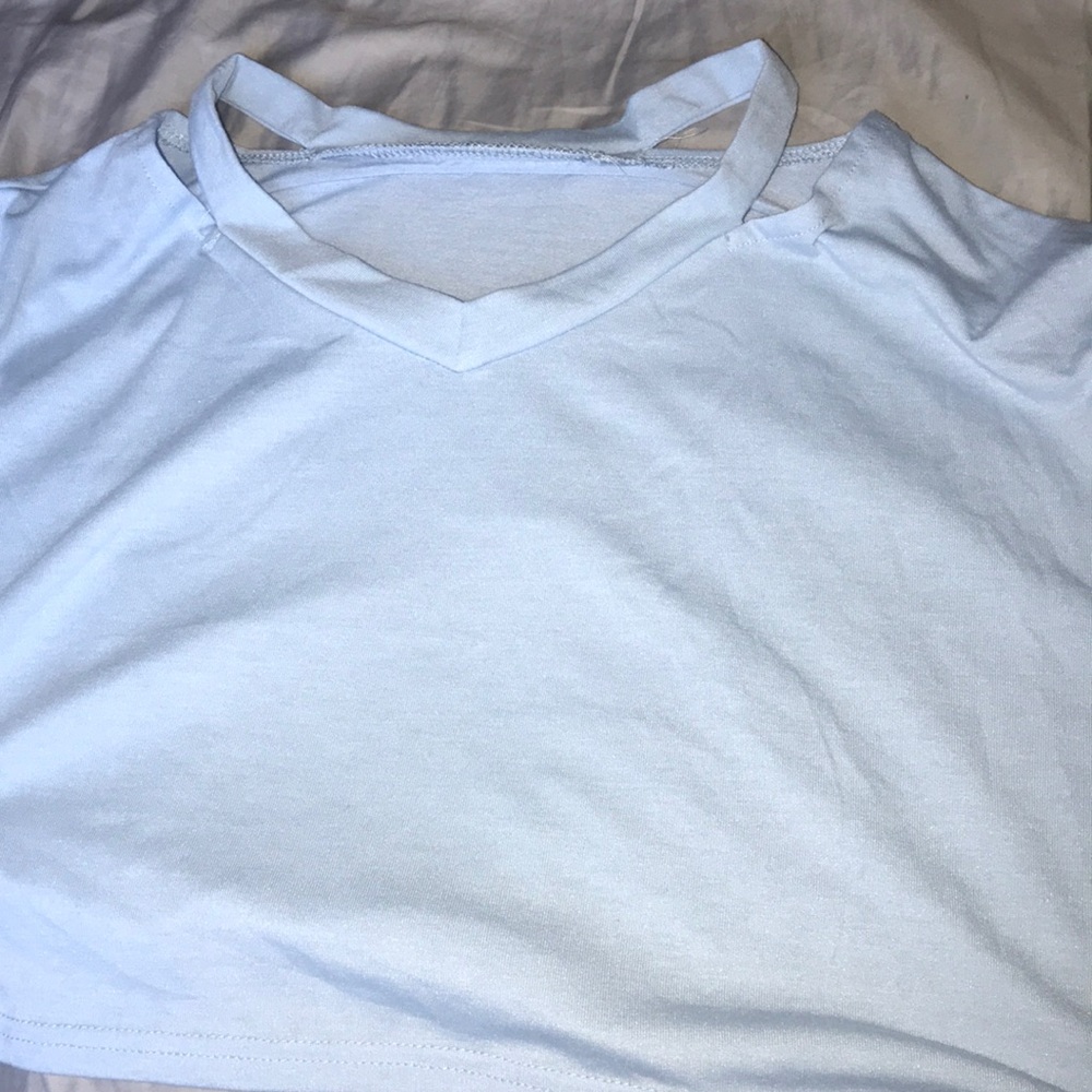 cropped long sleeve shirt